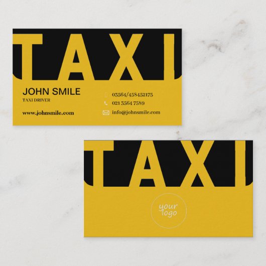 LuxeCab Visitenkarte (Vorne/Hinten)