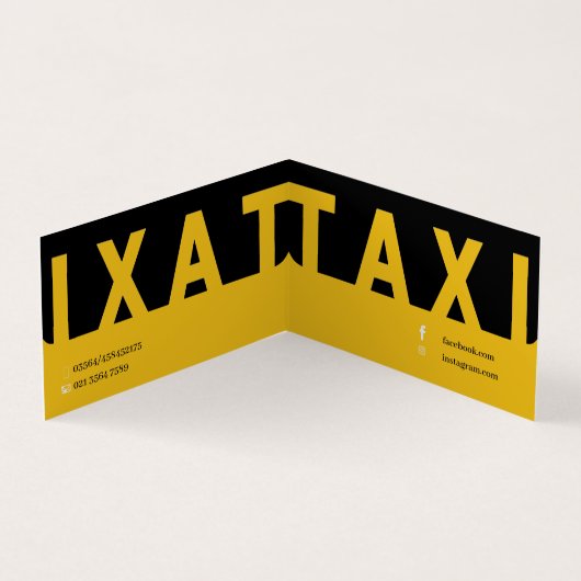 LuxeCab Visitenkarten (Innenseite)