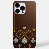 LuxeGuard Brown Diamond Case-Mate iPhone Hülle (Rückseite)