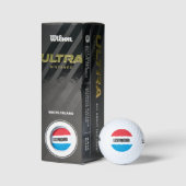 Luxembourg country flag custom golf ball gift set (Verpackungen)