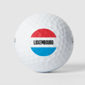 Luxembourg country flag custom golf ball gift set (Vorderseite)