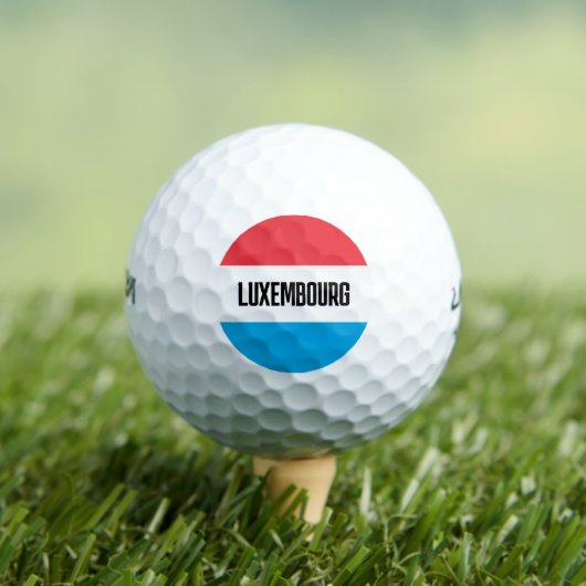 Luxembourg country flag custom golf ball gift set (Insitu T-Shirt)