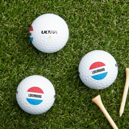 Luxembourg country flag custom golf ball gift set (Insitu Gras)