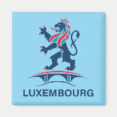 Luxembourg Europe Magnet (Vorne)