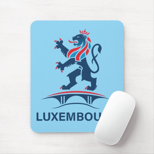 Luxembourg Europe Mousepad (Mit Mouse)