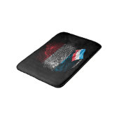 Luxembourg flag badematte (Schrägansicht)