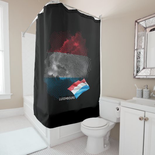Luxembourg flag duschvorhang (Beispiel)