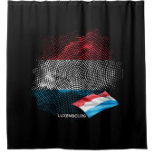 Luxembourg flag duschvorhang (Vorderseite)
