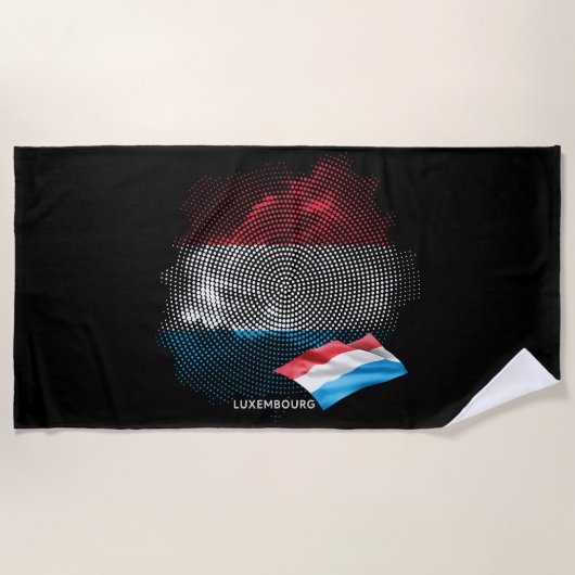 Luxembourg flag strandtuch (Vorderseite)