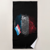 Luxembourg flag strandtuch (Vorderseite)