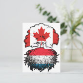 Luxembourg Kanada Tree Root Postkarte (Stehend Vorderseite)