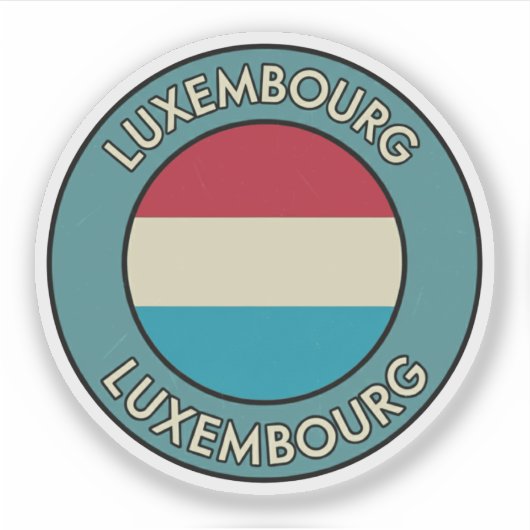 Luxemburg Aufkleber (Vorderseite)