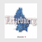 Luxemburg Aufkleber (Blatt)