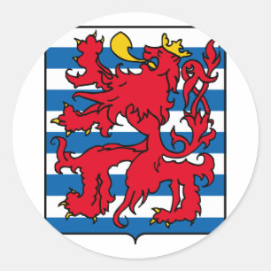 Luxemburg, Belgien Runder Aufkleber
