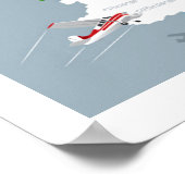 Luxemburg Cartoon Map Poster (Ecke)