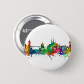 Luxemburg City Skyline Button (Vorne & Hinten)
