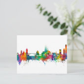 Luxemburg City Skyline Postkarte (Stehend Vorderseite)