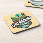 Luxemburg Europa Getränkeuntersetzer (Linke Seite)