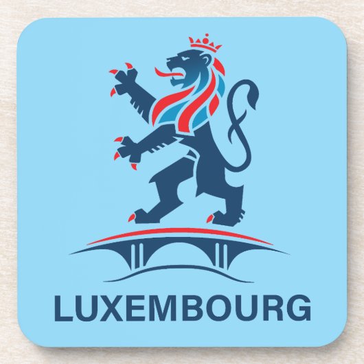 Luxemburg Europa Getränkeuntersetzer (Vorderseite)