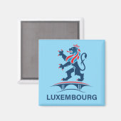 Luxemburg Europa Magnet (Vorderseite/Rückseite)