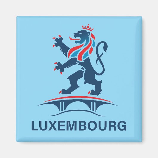 Luxemburg Europa Magnet (Vorne)