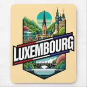 Luxemburg Europa Mousepad (Vorne)