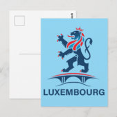 Luxemburg Europa Postkarte (Vorne/Hinten)