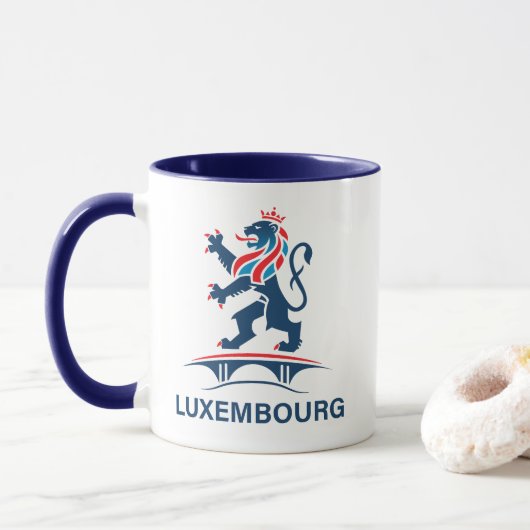 Luxemburg Europa Tasse (Mit Donut)