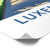 Luxemburg Europe Travel Print Poster (Ecke)