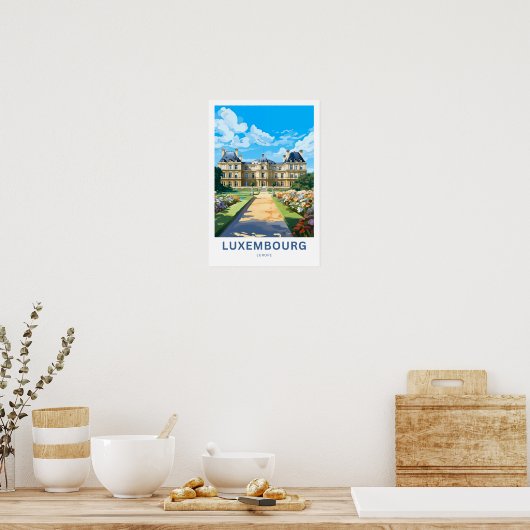 Luxemburg Europe Travel Print Poster (Küche)