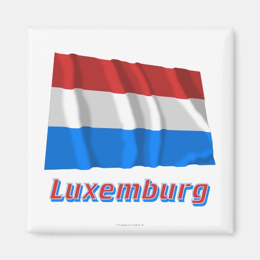 Luxemburg Fæmit Namen Magnet (Vorne)