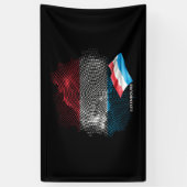 Luxemburg-Flagge Banner (Vertikal)