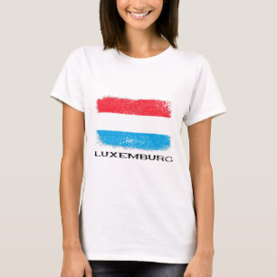 Luxemburg Flagge Europa Reise Urlaub Europa Luxus T-Shirt