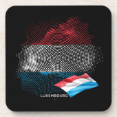 Luxemburg-Flagge Getränkeuntersetzer (Vorderseite)