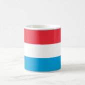 Luxemburg - Flagge - Kaffeetasse (Mittel)