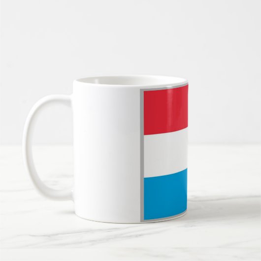 Luxemburg - Flagge - Kaffeetasse (Links)