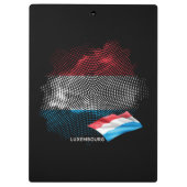Luxemburg-Flagge Klemmbrett (Rückseite)