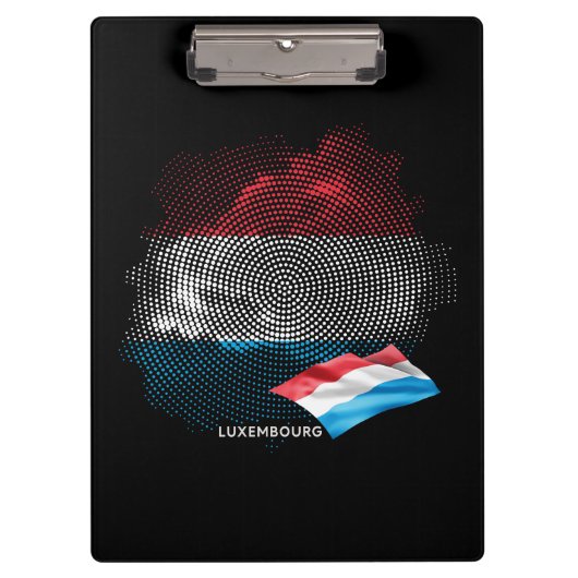 Luxemburg-Flagge Klemmbrett (Vorderseite)