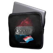 Luxemburg-Flagge Laptopschutzhülle (Vorderseite Links)