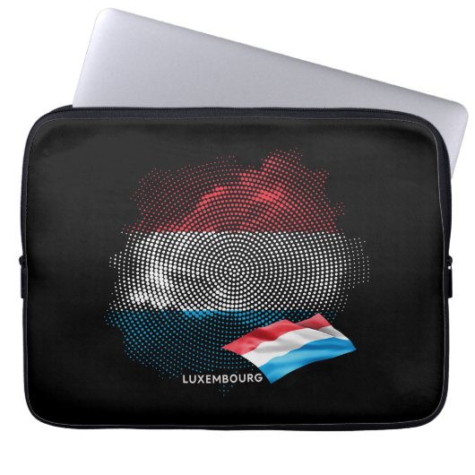 Luxemburg-Flagge Laptopschutzhülle (Vorderseite)