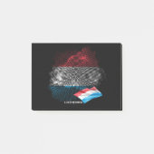 Luxemburg-Flagge Post-it Klebezettel (Vorderseite)