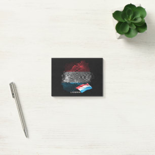 Luxemburg-Flagge Post-it Klebezettel