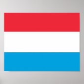 Luxemburg - Flagge - Poster (Vorne)