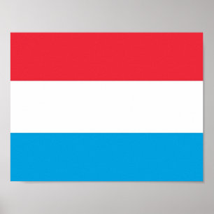 Luxemburg - Flagge - Poster