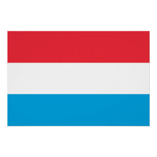 Luxemburg-Flagge Poster