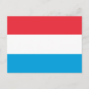 Luxemburg-Flagge Postkarte