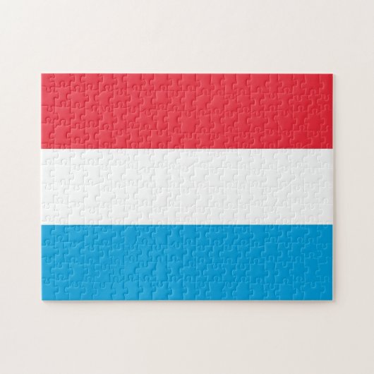 Luxemburg - Flagge - Puzzle (Horizontal)