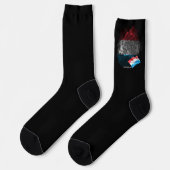 Luxemburg-Flagge Socken (Linkes Detail)