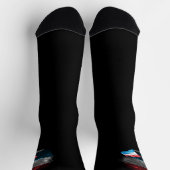 Luxemburg-Flagge Socken (Oben)