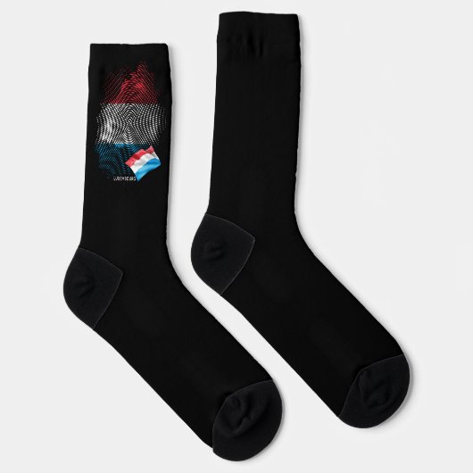 Luxemburg-Flagge Socken (Rechts)